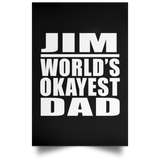 Jim World's Okayest Dad - Poster Portrait