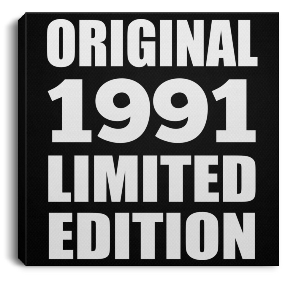 33rd Birthday Original 1991 Limited Edition - Canvas Square