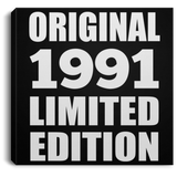 33rd Birthday Original 1991 Limited Edition - Canvas Square
