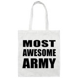 Most Awesome Army - Tote Bag White