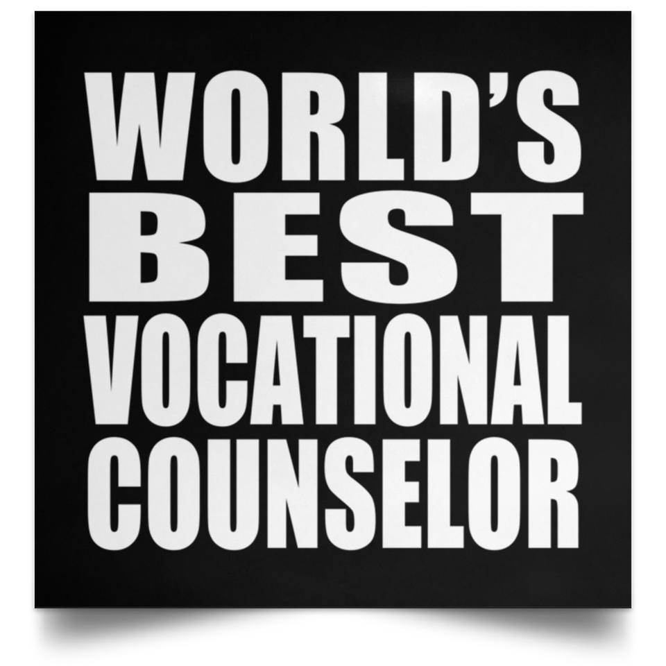 World's Best Vocational Counselor - Poster Square