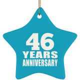 46th Anniversary 46 Years - Star Ornament