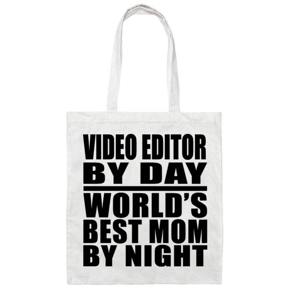 Video Editor By Day World's Best Mom By Night - Tote Bag White