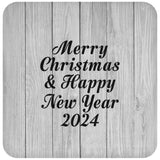 Merry Christmas & Happy New Year 2024 - Drink Coaster F