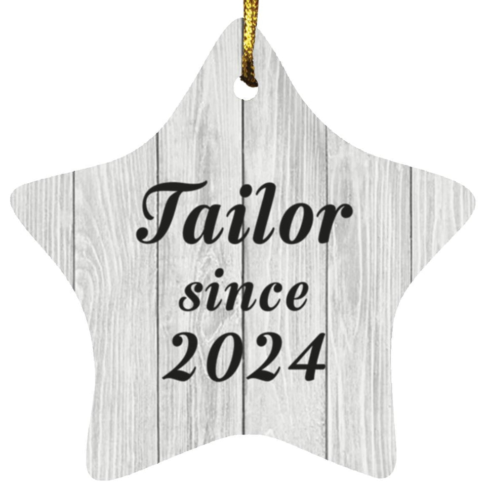 Tailor Since 2024 - Star Ornament F