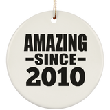14th Birthday Amazing Since 2010 - Circle Ornament