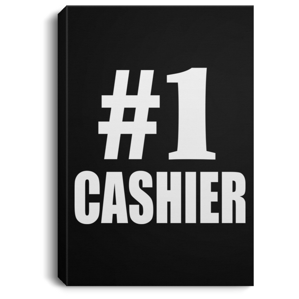Number One #1 Cashier - Canvas Portrait