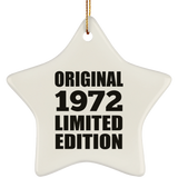 52nd Birthday Original 1972 Limited Edition - Star Ornament