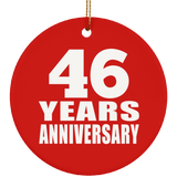 46th Anniversary 46 Years Anniversary - Circle Ornament