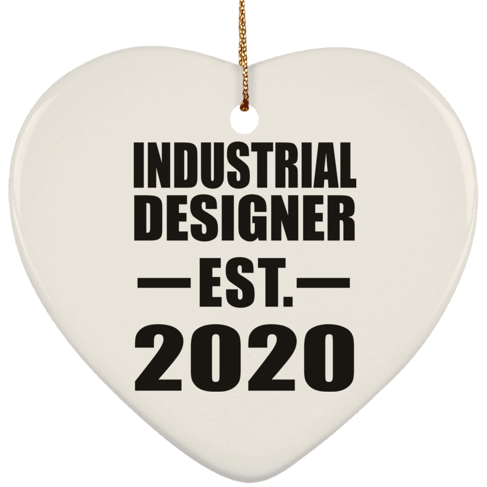 Industrial Designer Established EST. 2020 - Heart Ornament
