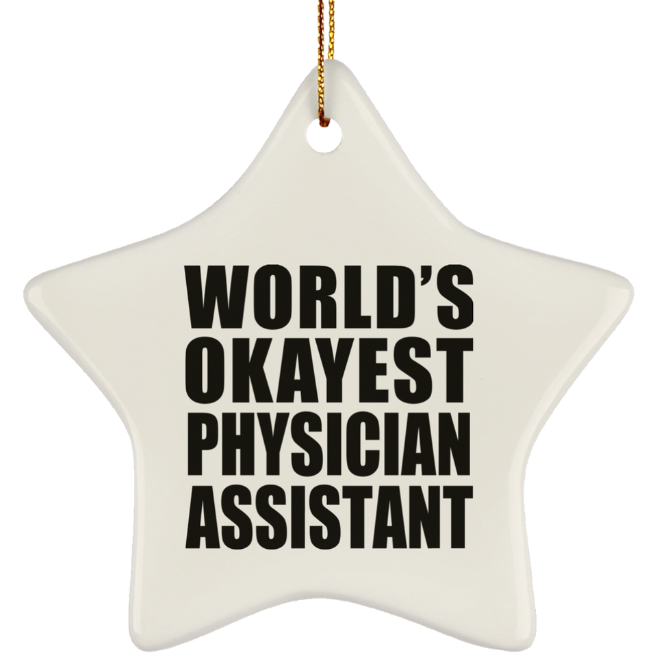 World's Okayest Physician Assistant - Star Ornament