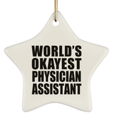 World's Okayest Physician Assistant - Star Ornament