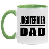 Jagdterrier Dad - 11oz Accent Mug Green