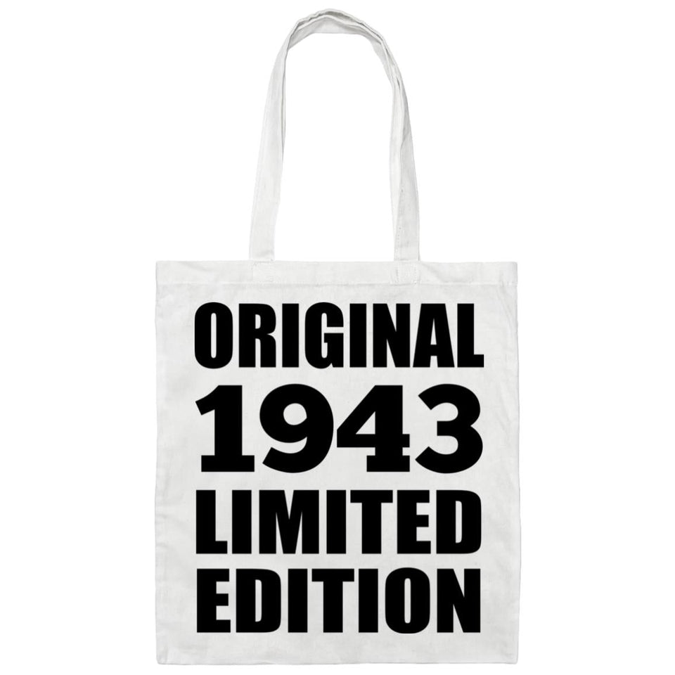 81st Birthday Original 1943 Limited Edition - Tote Bag White