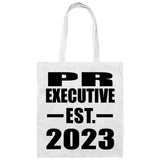 PR Executive Established EST. 2023 - Tote Bag White