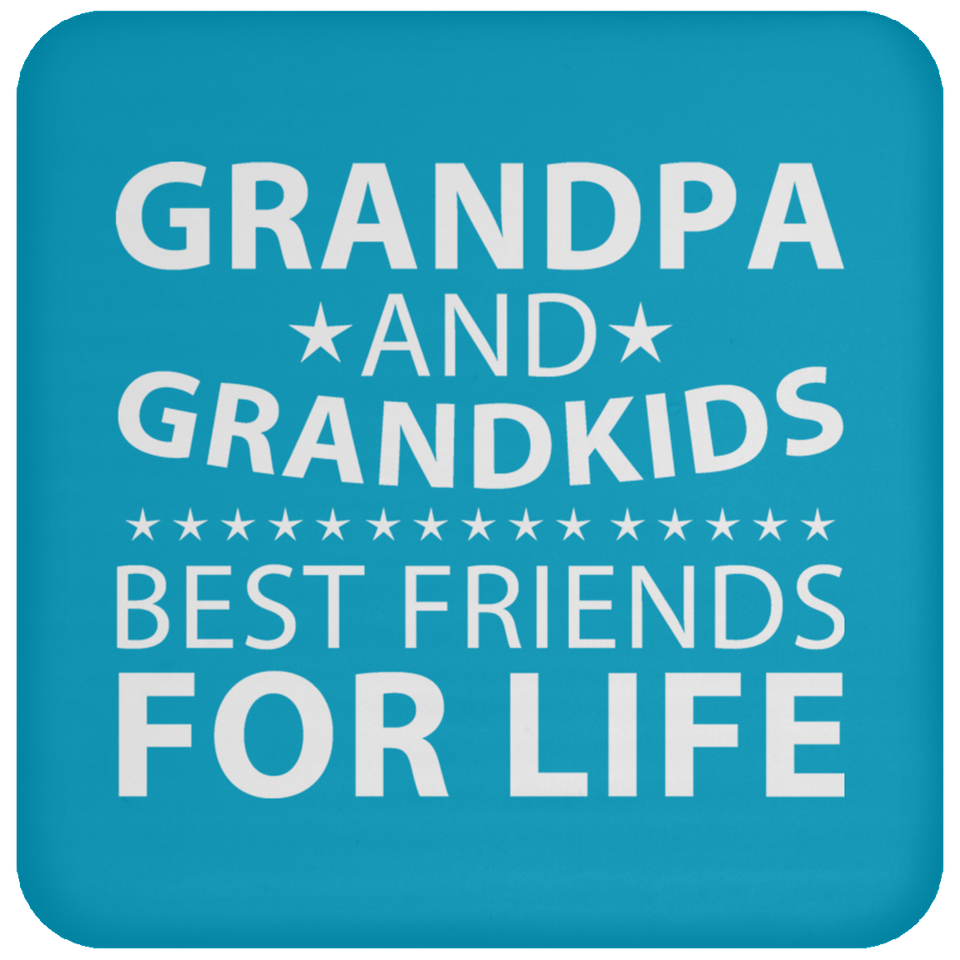 Grandpa and Grandkids, Best Friends For Life - Drink Coaster