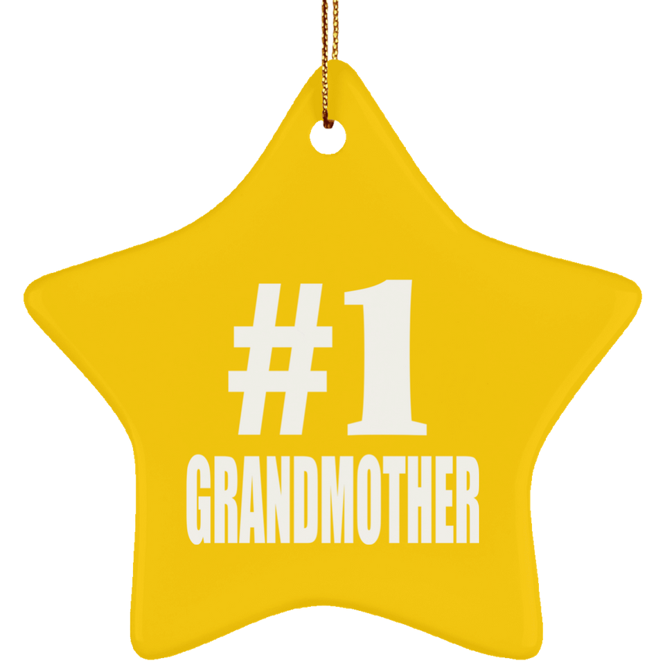 Number One #1 Grandmother - Star Ornament