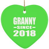 Granny Since 2018 - Heart Ornament
