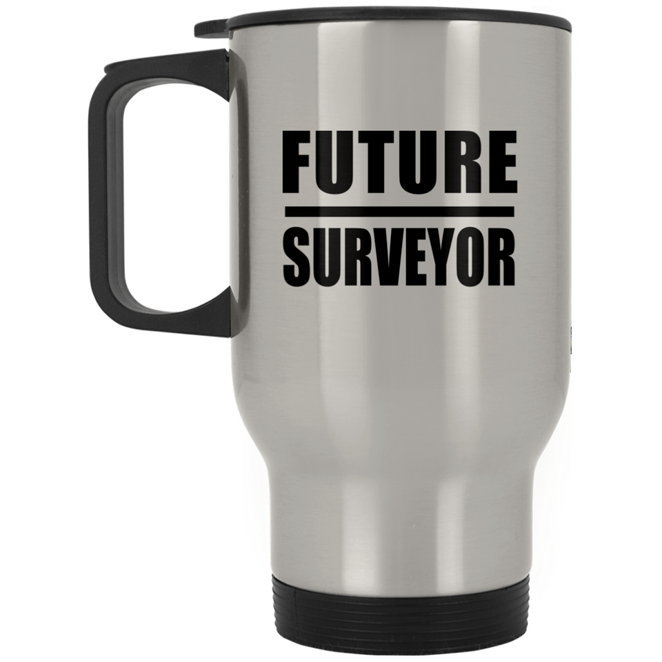 Future Surveyor - Silver Travel Mug