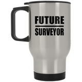 Future Surveyor - Silver Travel Mug