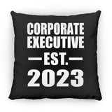 Corporate Executive Established EST. 2023 - Throw Pillow Black