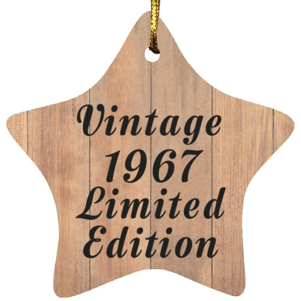 57th Birthday Vintage 1967 Limited Edition - Star Ornament C