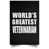 World's Greatest Veterinarian - Poster Portrait