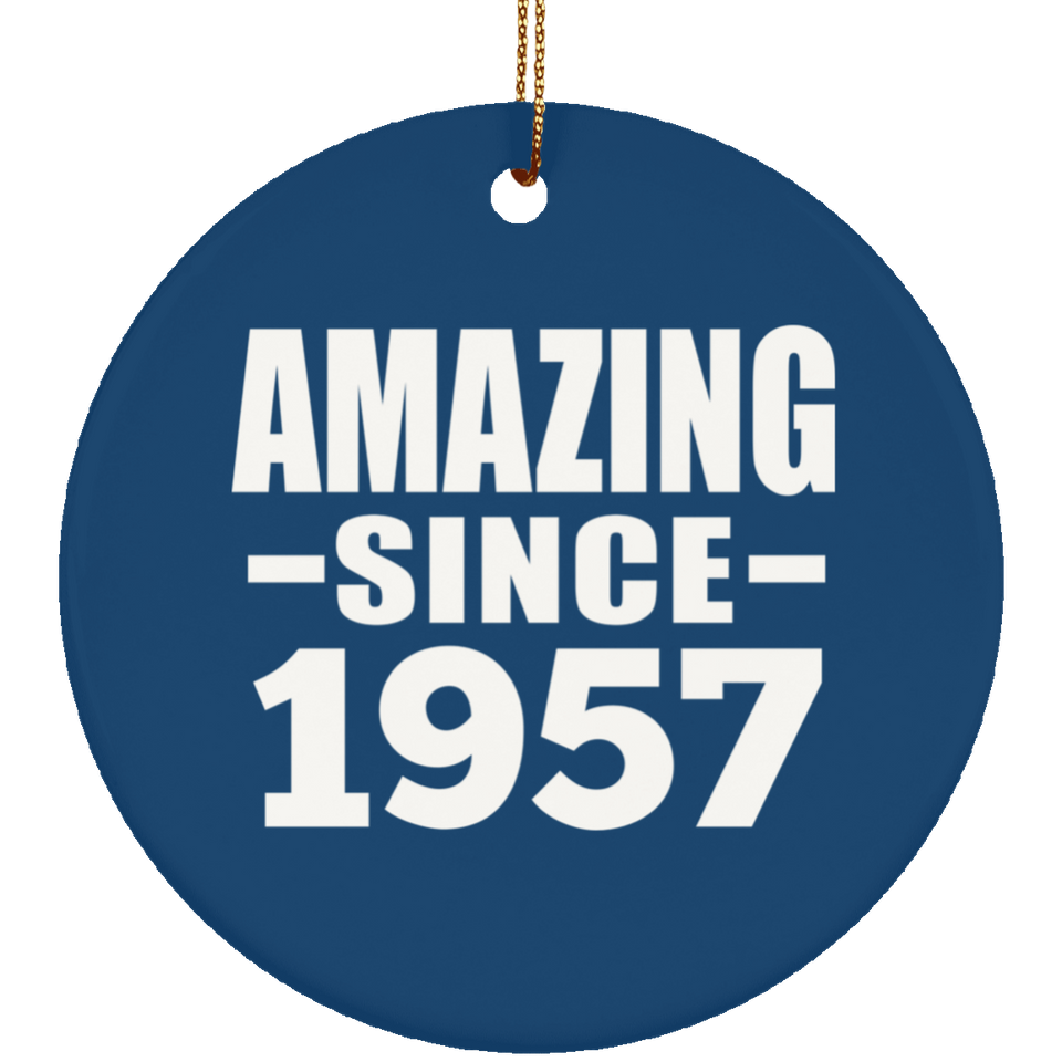 67th Birthday Amazing Since 1957 - Circle Ornament