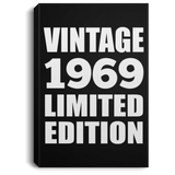 55th Birthday Vintage 1969 Limited Edition - Canvas Portrait
