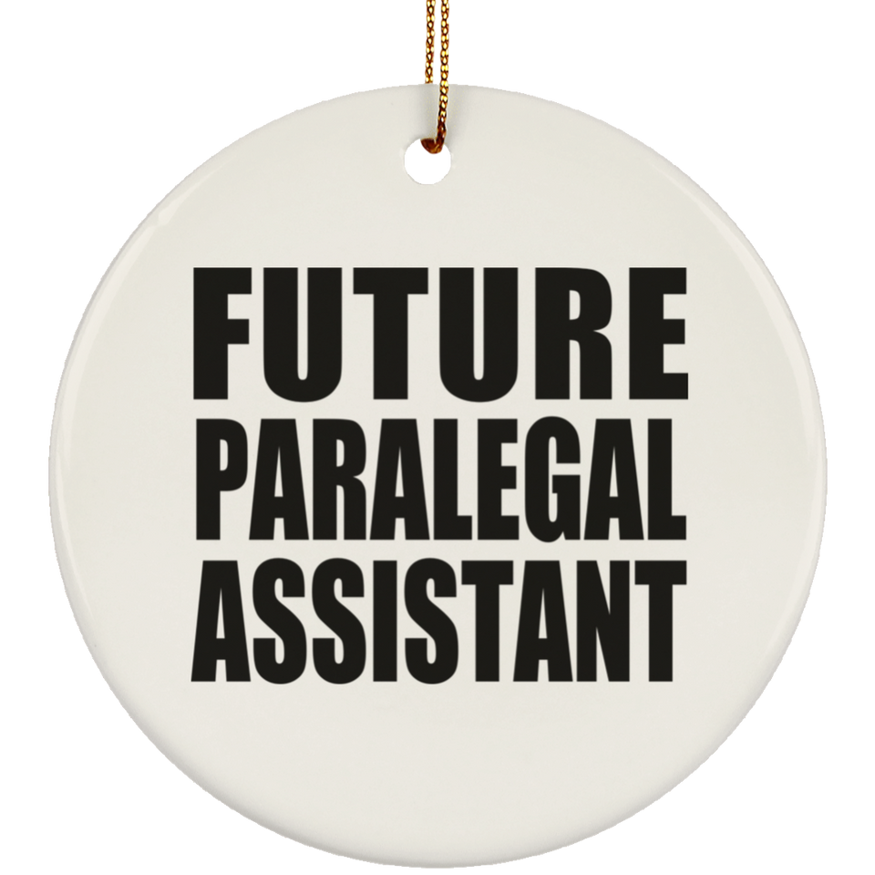 Future Paralegal Assistant - Circle Ornament