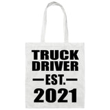 Truck Driver Established EST. 2021 - Tote Bag White