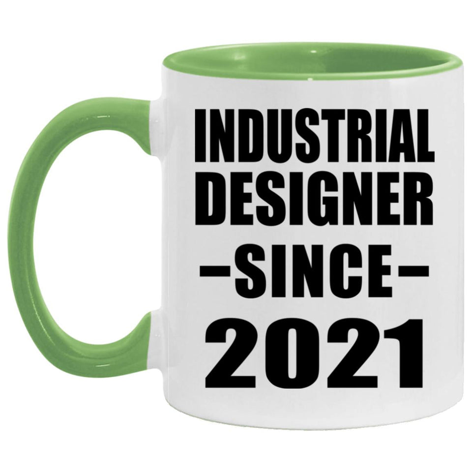 Industrial Designer Since 2021 - 11oz Accent Mug Green