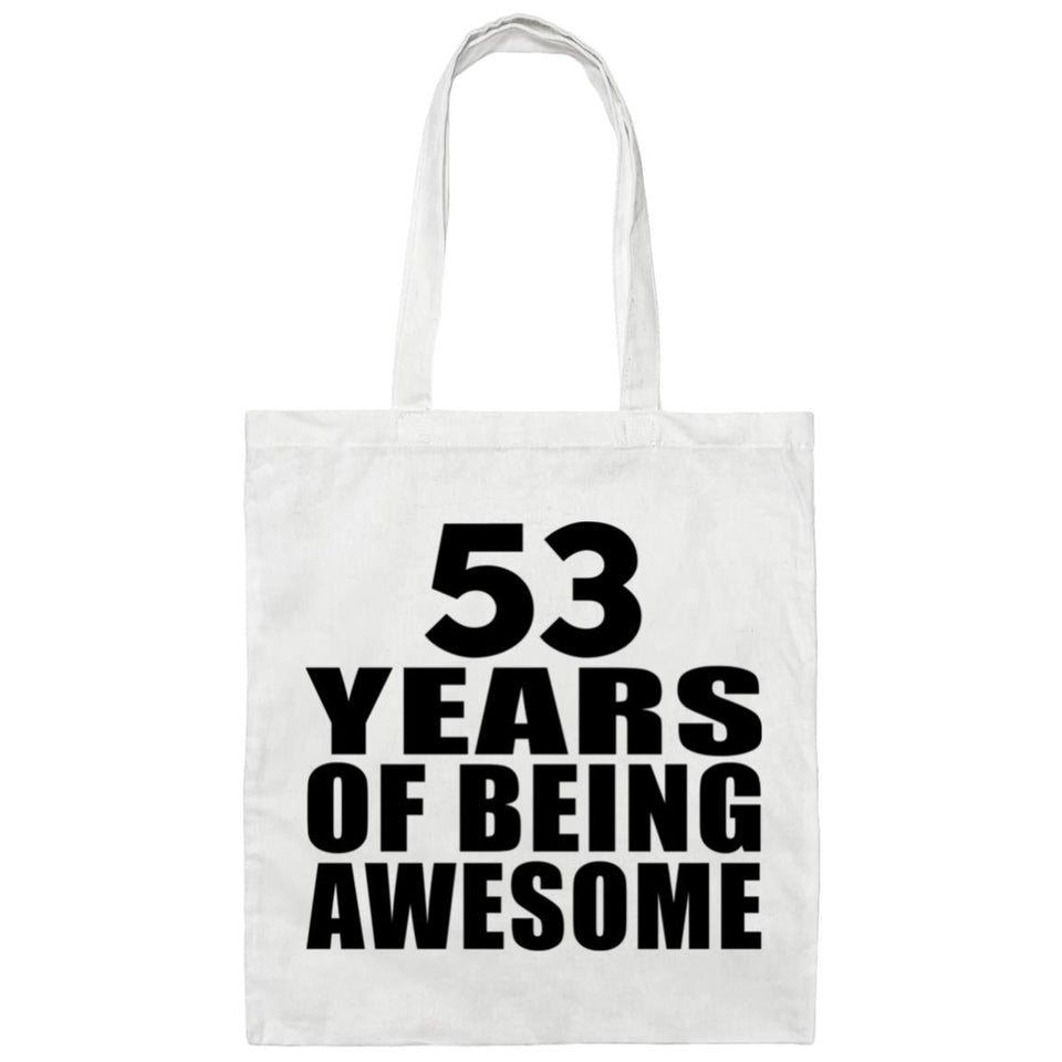 53rd Birthday 53 Years Of Being Awesome - Tote Bag White