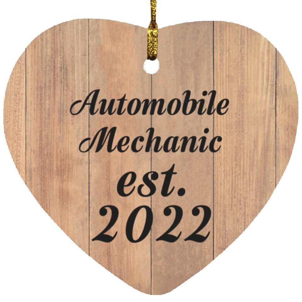 Automobile Mechanic Established Est. 2022 - Heart Ornament C
