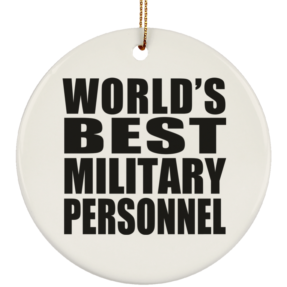 World's Best Military Personnel - Circle Ornament