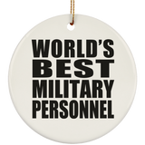 World's Best Military Personnel - Circle Ornament