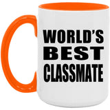 World's Best Classmate - 15oz Accent Mug Orange