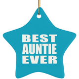 Best Auntie Ever - Star Ornament