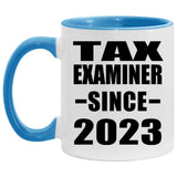 Tax Examiner Since 2023 - 11oz Accent Mug Blue