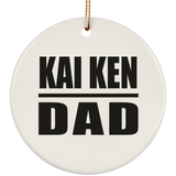 Kai Ken Dad - Circle Ornament
