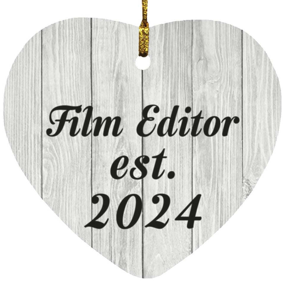 Film Editor Established Est. 2024 - Heart Ornament F