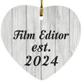 Film Editor Established Est. 2024 - Heart Ornament F
