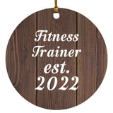 Fitness Trainer Established Est. 2022 - Circle Ornament D
