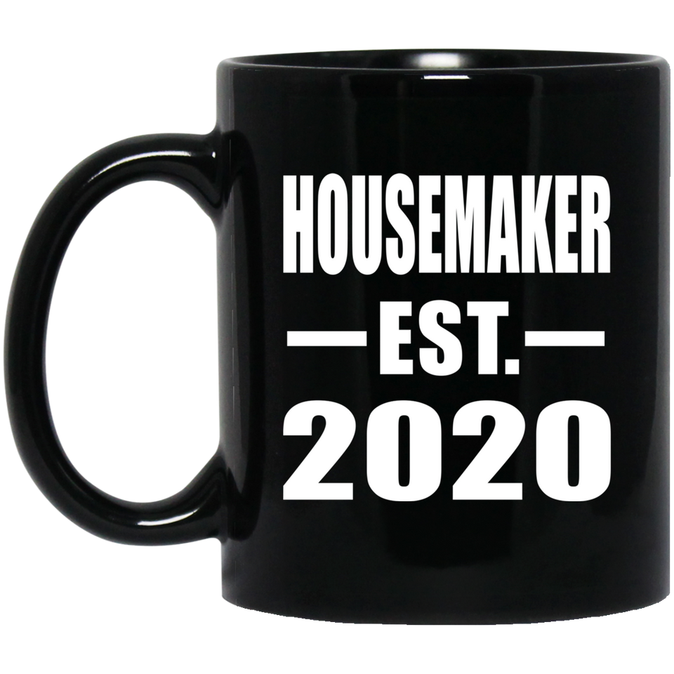 Housemaker Established EST. 2020 - 11oz Coffee Mug Black