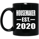 Housemaker Established EST. 2020 - 11oz Coffee Mug Black
