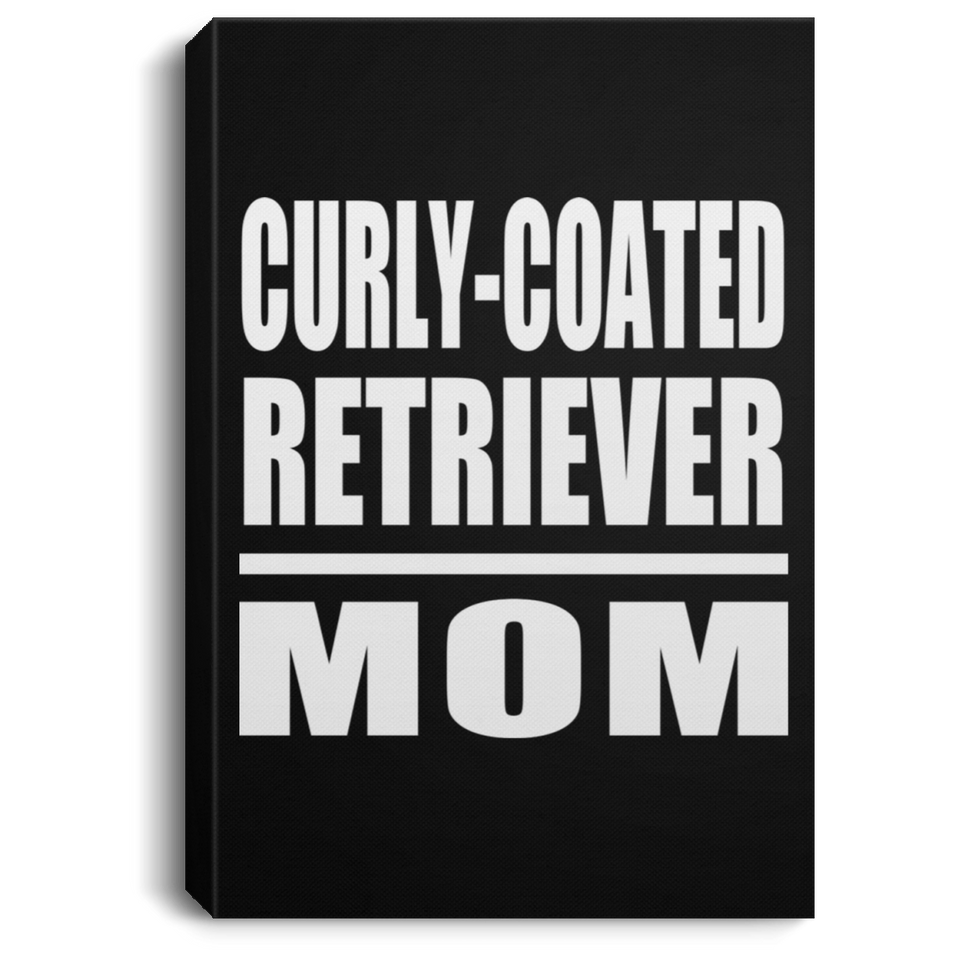 Curly-Coated Retriever Mom - Canvas Portrait
