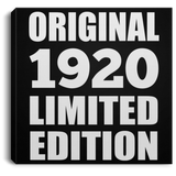 104th Birthday Original 1920 Limited Edition - Canvas Square