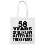 58th Anniversary 58 Years Still In Love After Years - Tote Bag White