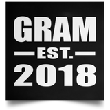Gram Established EST. 2018 - Poster Square