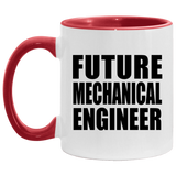 Future Mechanical Engineer - 11oz Accent Mug Red